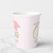 キスマイクラスサヨードピンクブラウン卒業パーティー 紙コップ (右)