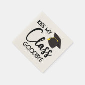 キスマイクラスサヨーン白黒卒業パーティー スタンダードカクテルナプキン (角)