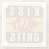 キスマイグリット ガラスコースター (裏面)