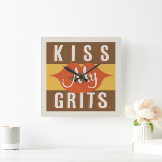 キスマイグリット スクエア壁時計 (ホーム)