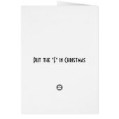 キスマイザミスタントーホリデーカード (裏面)