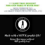 キスマイパットゴルファーおもしろいユーモアのシルエットブラック ゴルフタオル