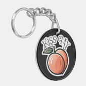 キスマイピーチピーチフリおもしろいーツ キーホルダー (正面左)