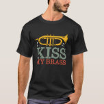 キスマイブラスおもしろいトランペットプレーヤーパンズ Tシャツ<br><div class="desc">キス。音楽バおもしろいンド、オーケストラ遊ー、またはミュージカル演奏の彼らの真鍮ミュージカル楽器のためのトランペットプレーヤーデザイン。ヴィンテージカッコいいレトロミュージシャンやマーチングバンドメンバーのためのジャズ音楽愛好家の商品。音楽先生、オーケストラのファン、トランペットを愛する人に遊最適。家族素晴らしや友人のためのクリスマスプレゼントと誕生日プレゼント。</div>