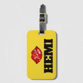 キスマイヘミパワーイエロージャケットチャレンジャー ラゲッジタグ (正面縦)