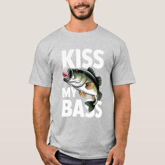 キスマイベースおもしろい魚釣りシャツ Tシャツ
