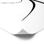 キスマイリップガール – Line Art ポスター (角)