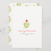 キスマメリースのミストレトークリスマスカード シーズンカード (正面/裏面)