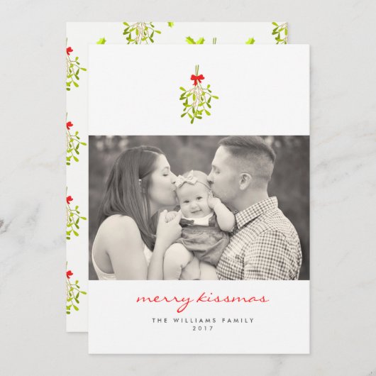 キスマメリースのミストレトークリスマスカード シーズンカード (正面/裏面)