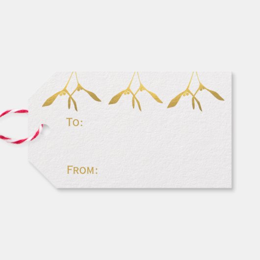 キスマメリースモダングリーンと金ゴールドミストレ ギフトタグ (裏面横)