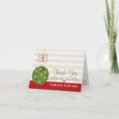 キスミストルートのウェディングクリスマス感謝カード サンキューカード (正面)