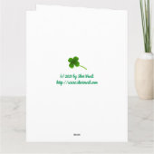 キスミーアイアムアイリッシュグリーティングカード カード (裏面)