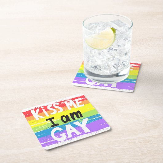 キスミーアイアムゲイ スクエアペーパーコースター (インサイチュ)