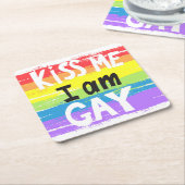 キスミーアイアムゲイ スクエアペーパーコースター (アングル)