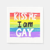 キスミーアイアムゲイ スタンダードカクテルナプキン (正面)