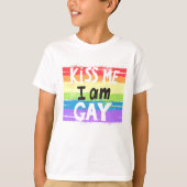 キスミーアイアムゲイ Tシャツ (正面)
