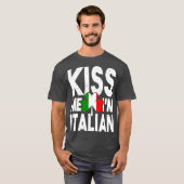 キスミーイタリアンイムイタリア国旗St patricks day Tシャツ (正面フル)