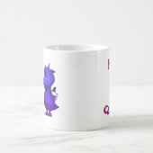 キスミークイックキュートブルー&ピンクベビードラゴン コーヒーマグカップ (中央)