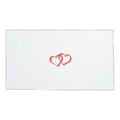 キスミーグッドナイト引用文ロマンチックハートカップル 枕カバー (裏面)