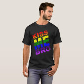 キスミーブロLGBTレインボープライド誕生日プレゼントギ Tシャツ (正面フル)