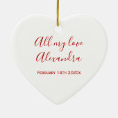 キスミーラブハートヴァレンティヌデコール セラミックオーナメント (裏面)