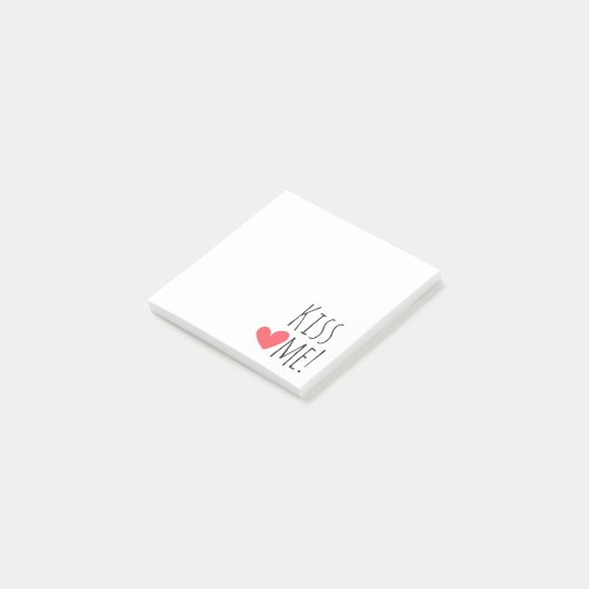 キスミーラブ引用文赤いハートズ結婚ブライダルシャワー ポストイット (アングル)