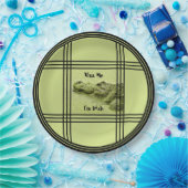 キスミー私はアイルランド語 – 緑のゲーター自然写真 ペーパープレート (パーティー)