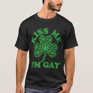 キスミー私はゲイセントパトリックの日ゲイGLBTプライド Tシャツ