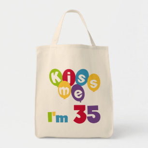 キスミー私は35の誕生日TシャツとGIfts トートバッグ