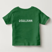 キスメアイムアイムアイリッシュグリーンシャームロックSt patricks day トドラーTシャツ (裏面)