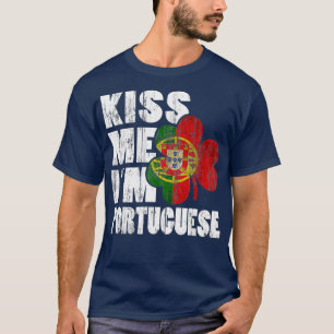 キスメイムポルトガルアイルランドシャムロック国旗 Tシャツ