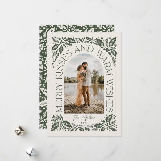 キスメリーとWarm Wishes Berry Arch Photo シーズンカード (正面/裏面インサイチュ)