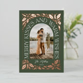 キスメリーとWarm Wishes Berry Arch Photo 箔シーズンカード (立ち正面)