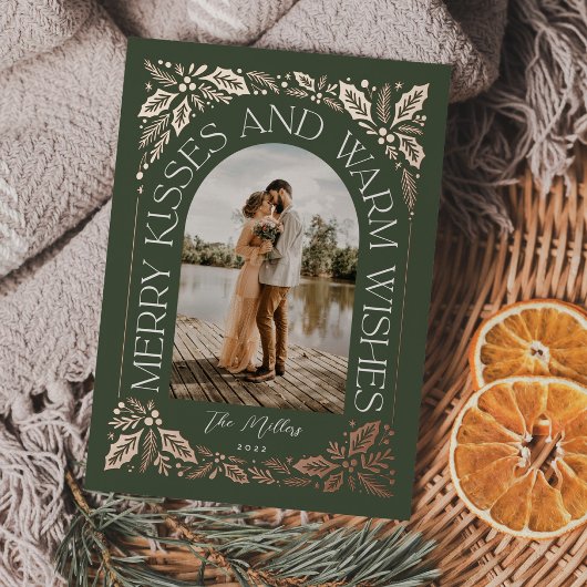 キスメリーとWarm Wishes Berry Arch Photo 箔シーズンカード