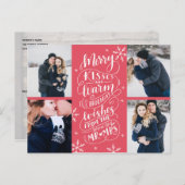 キスメリーの暖かい願いが日付を保存4-Photo 案内ポストカード (正面/裏面)