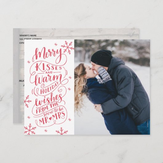 キスメリーの暖かい願い写真の日付を保存 案内ポストカード (正面/裏面)