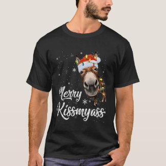 キスメリースおもしろいロバ愛好家の皮肉Chri Tシャツ