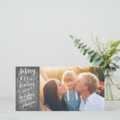 キスメリーホリデーウィッシュタイポグラフィ写真 シーズンカード (スタンド正面)