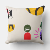 キスメ抽象芸術 クッション (正面)