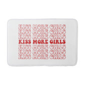キスモアガールズレズビセクシュアルLGBTQプライド月 バスマット (正面)