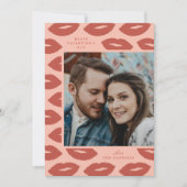 キスモダンフラットバレンタインズデイカードピーチ シーズンカード (正面)