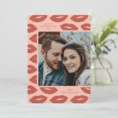 キスモダンフラットバレンタインズデイカードピーチ シーズンカード (スタンド正面)