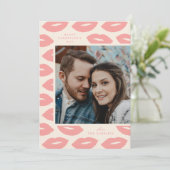 キスモダンフラットバレンタインデーカード – ピンク シーズンカード (スタンド正面)