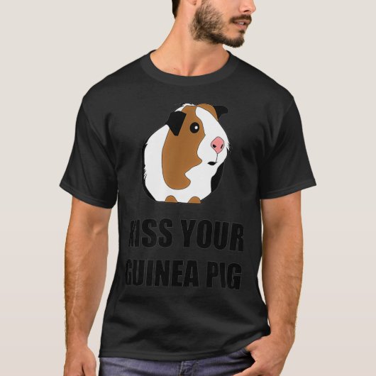 キスユアギニアピグおもしろい Tシャツ (正面)