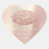 キスリップグリッターハートメイクアップ16感謝していth名前 ハートシール (正面)