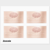 キスリップグリッターメイクアップ美しいサロンマイクロブレイディング 長方形シール (シート)