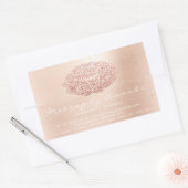 キスリップグリッターメイクアップ金ゴールドコンフェットマイクロブレイディング 長方形シール (封筒)