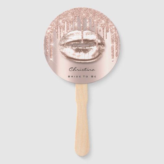 キスリップスウィート16thブライダルシャワーバラスパークリー ハンドファン (裏面)