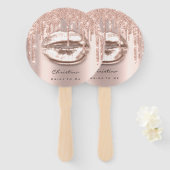 キスリップスウィート16thブライダルシャワーバラスパークリー ハンドファン (正面&裏面)