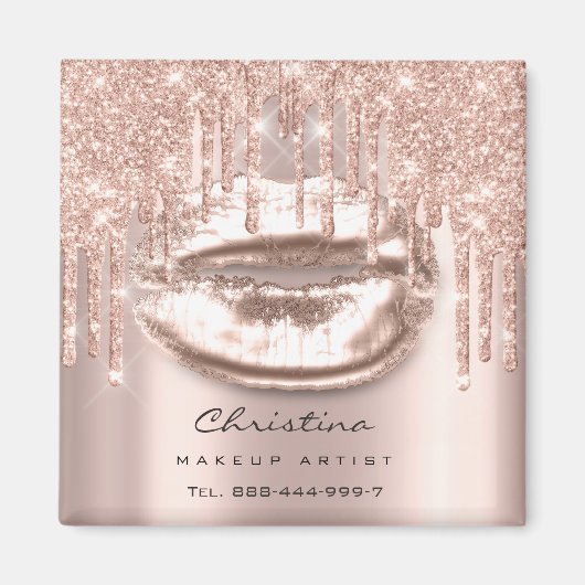 キスリップメイクアップアーティストグリッタードリップスパークリルクス マグネット (正面)